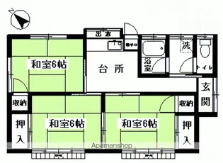 福島県いわき市佐糠町1丁目【一戸建】の間取り