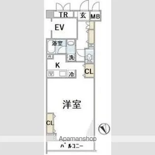 東京都新宿区水道町【マンション】の間取り