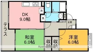 サンシティ・バル【1階】の間取り