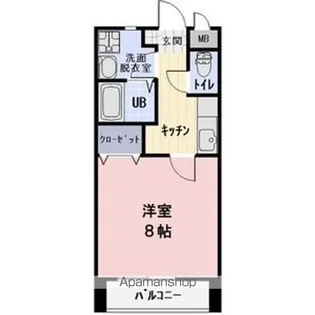 ラフィネ美里C【2階】の間取り