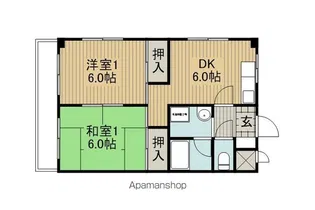コーポ小口【202号室】の間取り