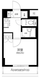 エクセリア上野毛【203号室】の間取り