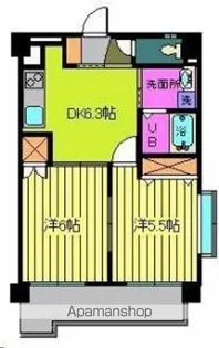 第100杉フラット【505号室】の間取り