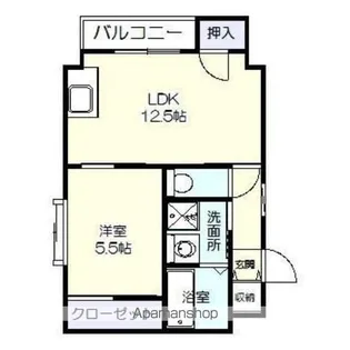 マトリックス【5階】の間取り