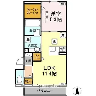 パルセレッソ【1階】の間取り