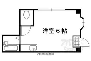 築山マンション【1-A号室】の間取り