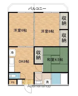 マンション石山カメリア【1階】の間取り