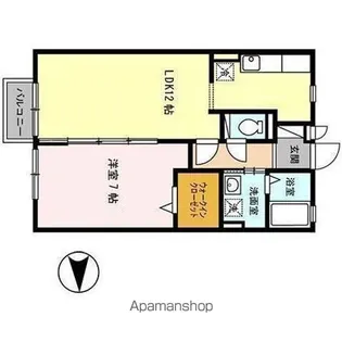 ハピネス【2階】の間取り