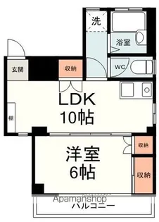 ラ・ポート東町【3階】の間取り