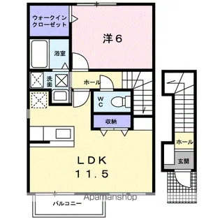 ベル・アルモニーA【2階】の間取り