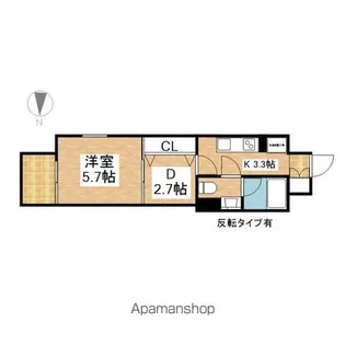 ブランシエスタ泉【4階】の間取り
