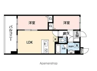 MODERN PALAZZO県庁口【12階】の間取り