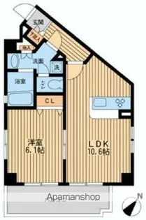 プライムアーバン中野上高田【1階】の間取り