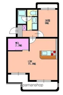 松下アーバンハイム【1階】の間取り