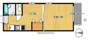 福岡県春日市下白水北1丁目【アパート】の間取り