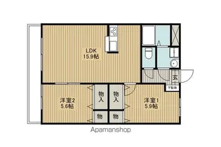 パレス クラベール【3階】の間取り