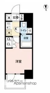 クレヴィアリグゼ北品川Ⅱステーションコート【204号室】の間取り