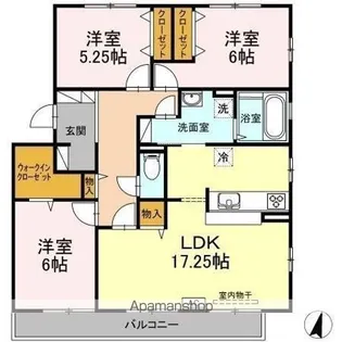 コンシアンス C棟【3階】の間取り