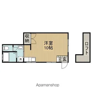 1Rの間取り画像