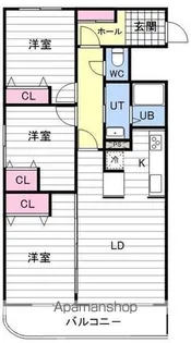 KAIDO YAMANOTE【3階】の間取り