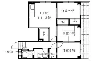 グランコート高台寺【4階】の間取り