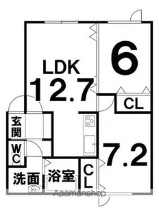 シャインバウム【2階】の間取り