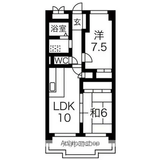 パティオクラブ滝ノ水【5階】の間取り