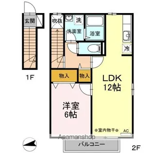 フルール【2階】の間取り