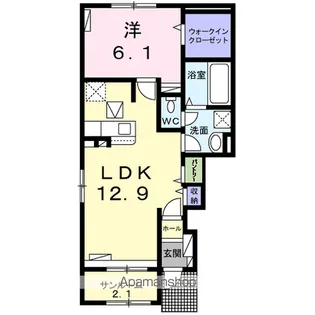 ラッポルティⅡ【1階】の間取り