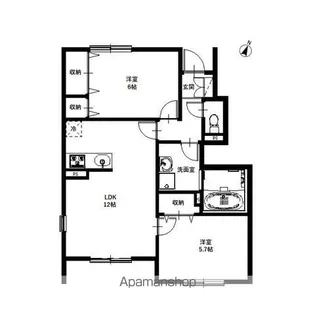 リーブル 結【1階】の間取り