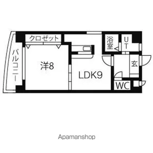 カルチャー御成通【8階】の間取り