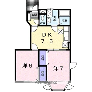 メゾン日進A【1階】の間取り