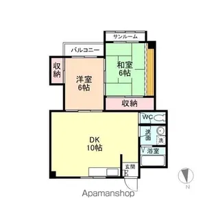 ラヴィ秋吉【103号室】の間取り