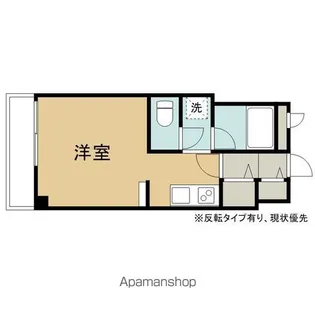 リエス上ノ橋【106号室】の間取り