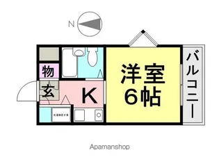 アベニュー立花【201号室】の間取り