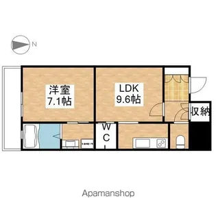 プライムメゾン東桜【13階】の間取り