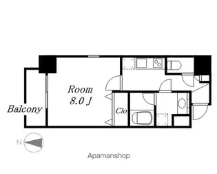 ア レーズ【202号室】の間取り