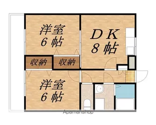 パークシティー沢【304号室】の間取り