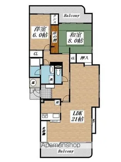 メゾンモンブラン富野台・壱番館C棟【5階】の間取り