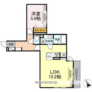 ブバルディア湘南辻堂【3階】の間取り
