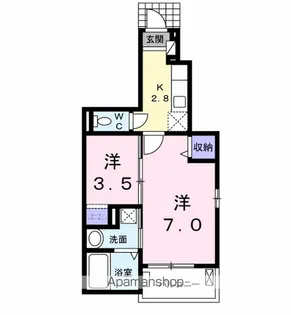 メゾン・フォレストA【101号室】の間取り