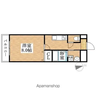 サンコー沙羅【1階】の間取り