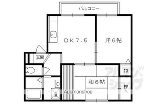 セジュールオルキディア【105号室】の間取り