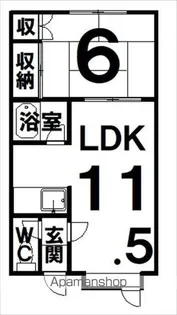 エスレイア豊町【202号室】の間取り
