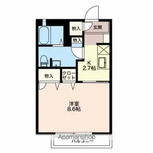 ラ・メール【1階】の間取り