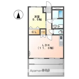 フィオーレ【1階】の間取り