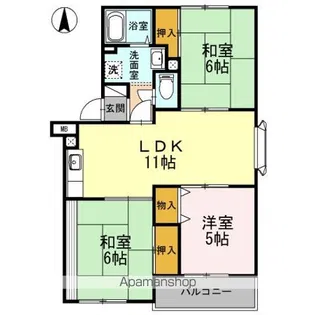 エミネンス西方【2階】の間取り
