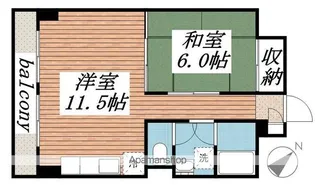 山口マンション【3階】の間取り