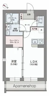 ラ ヴェリテ ヤハタ【1階】の間取り
