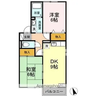 ハウジング島田 B棟【1階】の間取り